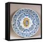 Celebration Plate Decorated with Coat of Arms-null-Framed Stretched Canvas