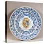 Celebration Plate Decorated with Coat of Arms-null-Stretched Canvas