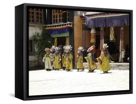 Celebration, Tibet-Michael Brown-Framed Stretched Canvas