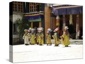 Celebration, Tibet-Michael Brown-Stretched Canvas