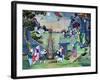 Celebration with Fireworks and Kites-null-Framed Giclee Print