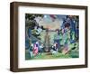 Celebration with Fireworks and Kites-null-Framed Giclee Print