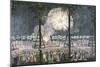 Celebrations Along Champs Elysee in Paris July 14, 1801-null-Mounted Giclee Print