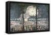 Celebrations Along Champs Elysee in Paris July 14, 1801-null-Framed Stretched Canvas