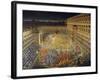 Celebrations at Palazzo Barberini in Honor of Queen Christine of Sweden's Arrival in Rome in 1656-null-Framed Giclee Print