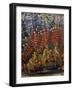 Celebrations at Palazzo Barberini in Honor of Queen Christine of Sweden's Arrival in Rome in 1656-null-Framed Giclee Print