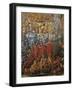 Celebrations at Palazzo Barberini in Honor of Queen Christine of Sweden's Arrival in Rome in 1656-null-Framed Giclee Print