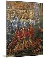 Celebrations at Palazzo Barberini in Honor of Queen Christine of Sweden's Arrival in Rome in 1656-null-Mounted Giclee Print