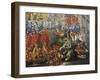 Celebrations at Palazzo Barberini in Honor of Queen Christine of Sweden's Arrival in Rome in 1656-null-Framed Giclee Print