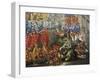 Celebrations at Palazzo Barberini in Honor of Queen Christine of Sweden's Arrival in Rome in 1656-null-Framed Giclee Print