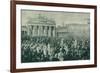 Celebrations for Prussia's Victory in the Franco-Prussian War, Berlin, 16 June 1871-Wilhelm Camphausen-Framed Giclee Print