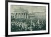 Celebrations for Prussia's Victory in the Franco-Prussian War, Berlin, 16 June 1871-Wilhelm Camphausen-Framed Giclee Print