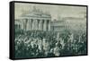 Celebrations for Prussia's Victory in the Franco-Prussian War, Berlin, 16 June 1871-Wilhelm Camphausen-Framed Stretched Canvas