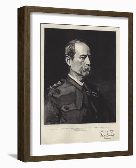 Celebrities of the Day, Lieutenant-General Sir Frederick S Roberts, Baronet, Vc, Gcb-Frank Holl-Framed Giclee Print