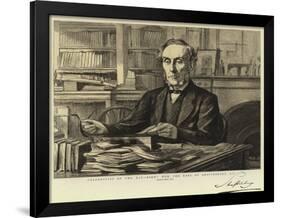 Celebrities of the Day, Right Honourable the Earl of Shaftesbury-null-Framed Giclee Print