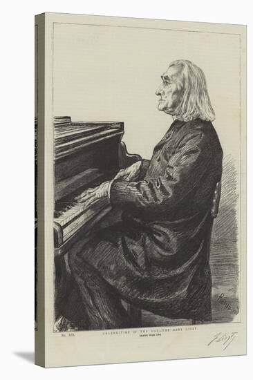 Celebrities of the Day, the Abbe Liszt-Charles Paul Renouard-Stretched Canvas