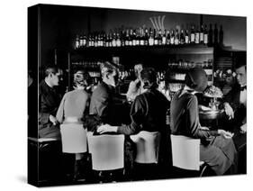 Celebrity Patrons Enjoying Drinks at This Speakeasy Without Fear of Police Prohibition Raids-Margaret Bourke-White-Stretched Canvas