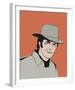 Celebrity Sketches - Western-Otto Gibb-Framed Art Print