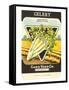 Celery Seed Packet-null-Framed Stretched Canvas