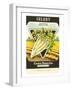 Celery Seed Packet-null-Framed Art Print