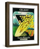 Celery Seed Packet-Lantern Press-Framed Art Print