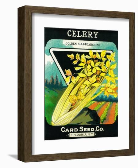 Celery Seed Packet-Lantern Press-Framed Art Print