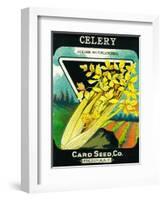 Celery Seed Packet-Lantern Press-Framed Art Print