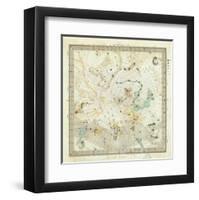 Celestial Anno 1830: No. 5. Circumjacent the North Pole, c.1844-null-Framed Art Print
