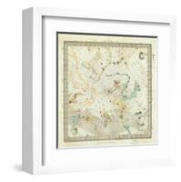 Celestial Anno 1830: No. 5. Circumjacent the North Pole, c.1844-null-Framed Art Print