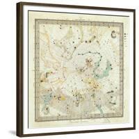 Celestial Anno 1830: No. 5. Circumjacent the North Pole, c.1844-null-Framed Art Print