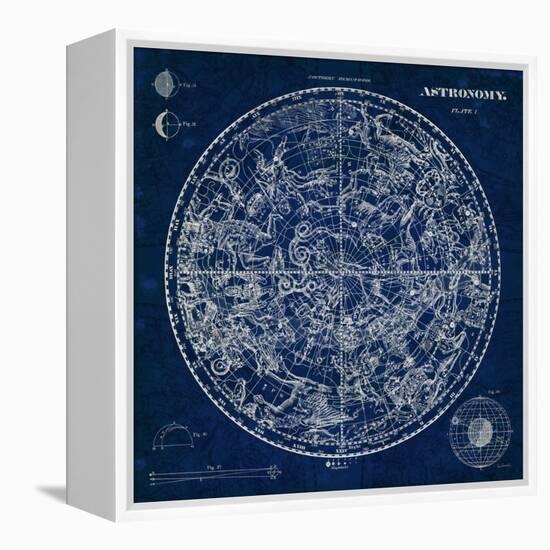 Celestial Blueprint-Sue Schlabach-Framed Stretched Canvas