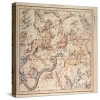 Celestial Chart: Spring, Showing Signs of Zodiac, Astrological Instruments and Positions of Stars-null-Stretched Canvas