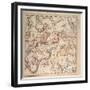 Celestial Chart: Spring, Showing Signs of Zodiac, Astrological Instruments and Positions of Stars-null-Framed Giclee Print