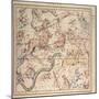 Celestial Chart: Spring, Showing Signs of Zodiac, Astrological Instruments and Positions of Stars-null-Mounted Giclee Print