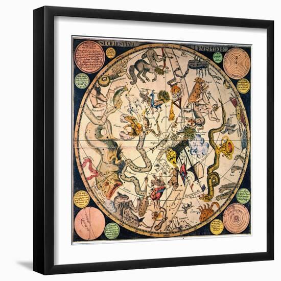 Celestial Hemisphere, 1790-James Barlow-Framed Premium Giclee Print