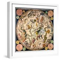 Celestial Hemisphere, 1790-James Barlow-Framed Premium Giclee Print