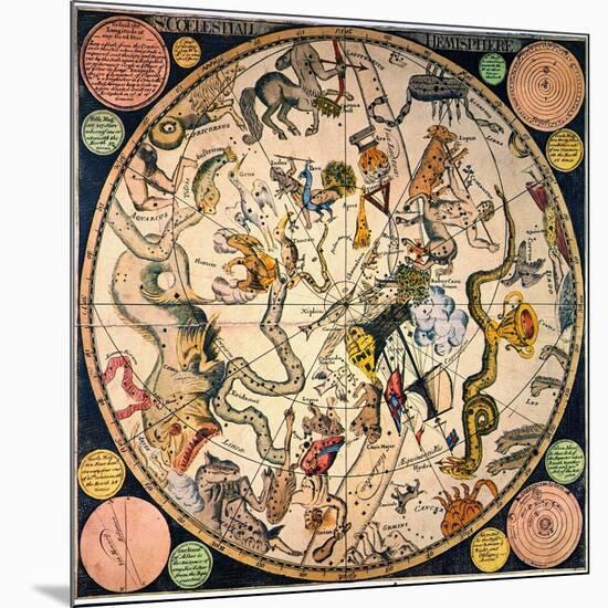 Celestial Hemisphere, 1790-James Barlow-Mounted Giclee Print