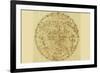 Celestial Map of the Mythological Heavens with Zodiacal Characters-Sir John Flamsteed-Framed Premium Giclee Print