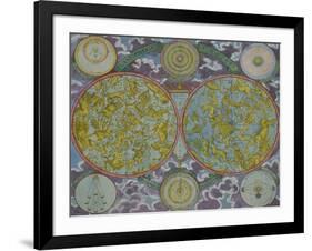 Celestial Map of the Planets-Georg Christoph Eimmart II-Framed Giclee Print