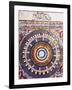 Celestial Map or Macrocosm from Ptolemaic Model, Miniature from Zubdat-Al Tawarikh-Silvestro Lega-Framed Giclee Print