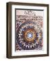 Celestial Map or Macrocosm from Ptolemaic Model, Miniature from Zubdat-Al Tawarikh-Silvestro Lega-Framed Giclee Print