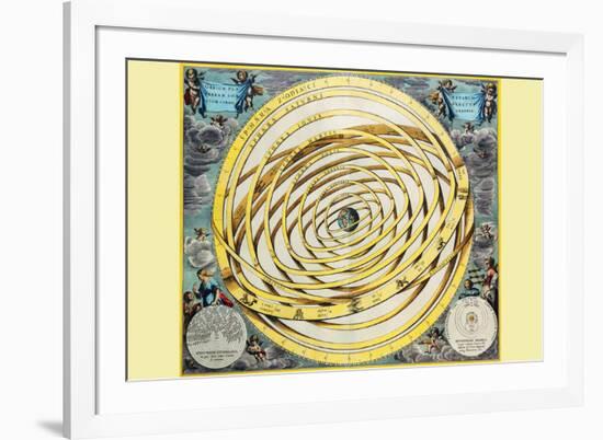 Celestial Map-Andreas Cellarius-Framed Premium Giclee Print