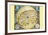 Celestial Map-Andreas Cellarius-Framed Premium Giclee Print