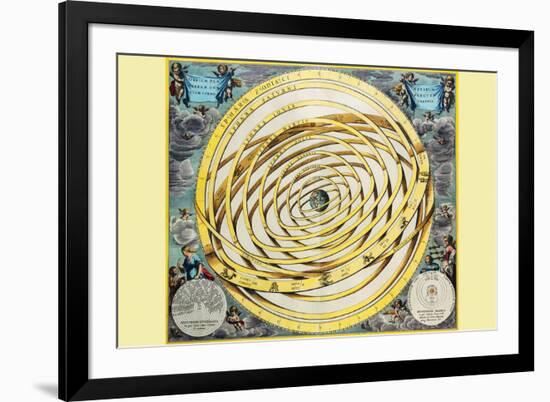 Celestial Map-Andreas Cellarius-Framed Art Print