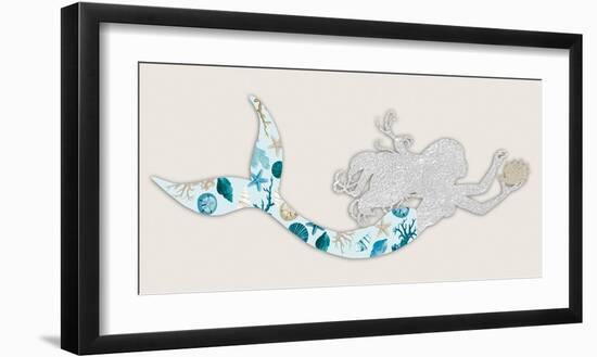 Celestial Mermaid 2-Marcus Prime-Framed Art Print