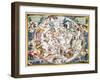 Celestial Planisphere, 1660-Andreas Cellarius-Framed Giclee Print