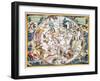 Celestial Planisphere, 1660-Andreas Cellarius-Framed Giclee Print