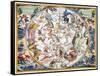 Celestial Planisphere, 1660-Andreas Cellarius-Framed Stretched Canvas