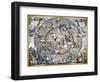 Celestial Planisphere, 1660-Andreas Cellarius-Framed Giclee Print