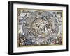 Celestial Planisphere, 1660-Andreas Cellarius-Framed Giclee Print